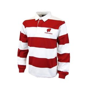 Wisconsin Badgers Rugby Striped Shirt